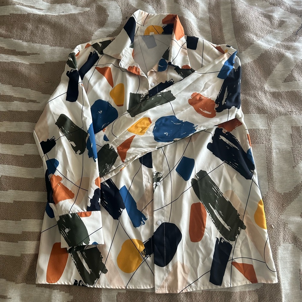 Abstract Patterned Men's Jacket